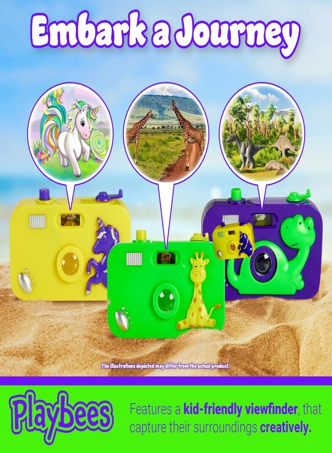 Playbees كاميرا بلايبيز للأطفال - عبوة من 12 قطعة - هدية مثالية لحفلات الأطفال، كاميرا لعبة رائعة للعب التخيلي مع صور في عدسة الكاميرا، هدية رائعة لحفلات أعياد الميلاد، فكرة رائعة للأولاد والبنات - Image 5