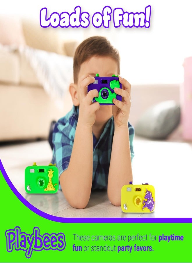 Playbees كاميرا بلايبيز للأطفال - عبوة من 12 قطعة - هدية مثالية لحفلات الأطفال، كاميرا لعبة رائعة للعب التخيلي مع صور في عدسة الكاميرا، هدية رائعة لحفلات أعياد الميلاد، فكرة رائعة للأولاد والبنات - Image 4