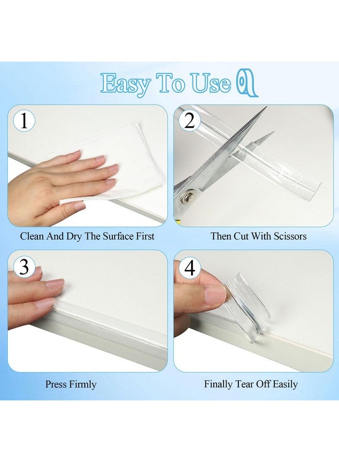 Dexspoeny Baby Proofing Corner Protector, 6.6ft(2M) Clear Edge Protector, Baby Proof Corners and Edges, Soft Corner Guards Pre-Taped Strong Adhesive, Corner Protectors for Furniture Wall Drawer Tables - Image 4