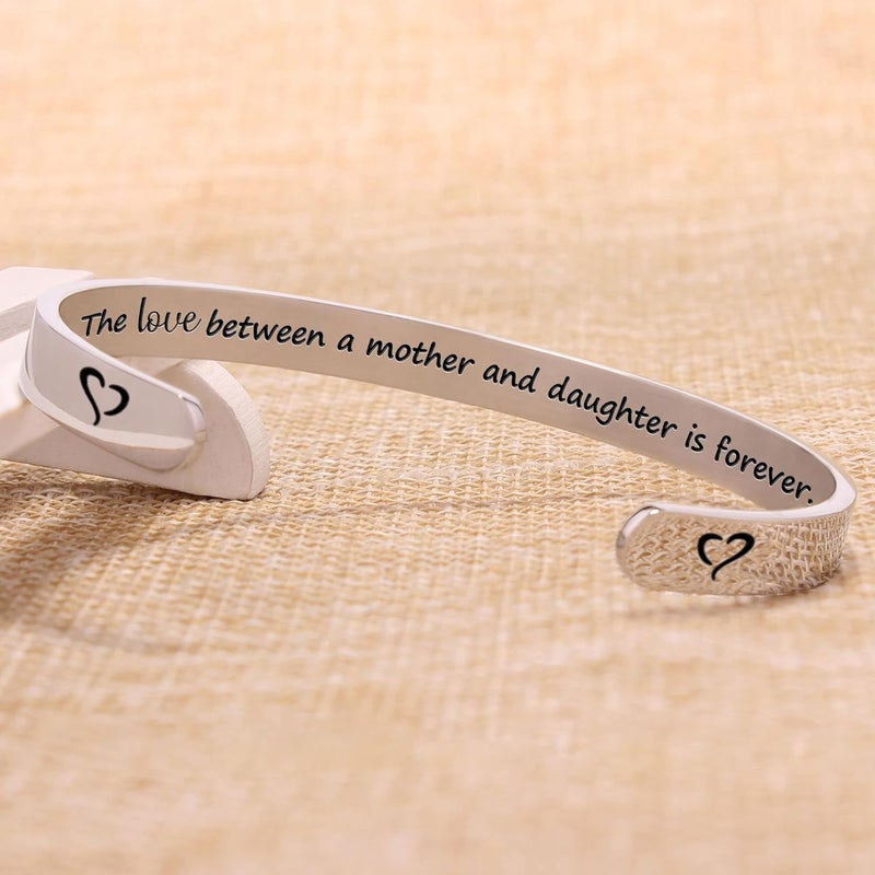 Btysun Bracelets for Women Mothers Day Bracelet Gifts from Daughter Inspirational Gifts for Women Graduation Gifts for Her Motivational Birthday Cuff Bangle Friendship Personalized Mantra Jewelry… - Image 3