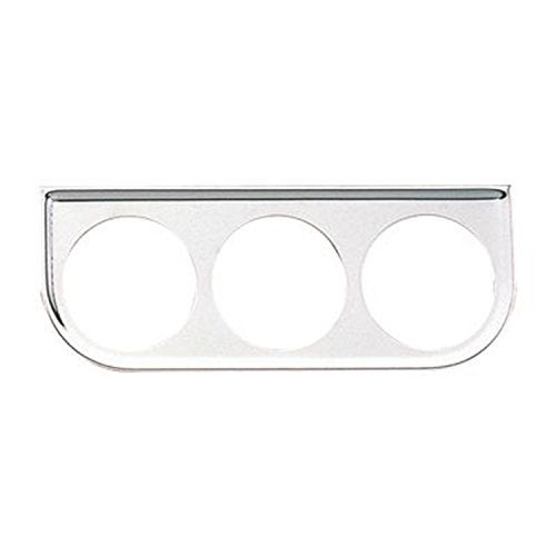 Equus 9823 2" Triple Gauge Mounting Panel, Chrome - Image 1
