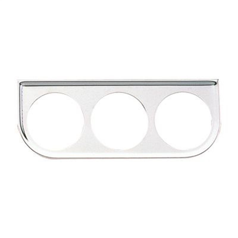 Equus 9823 2" Triple Gauge Mounting Panel, Chrome - Image 2