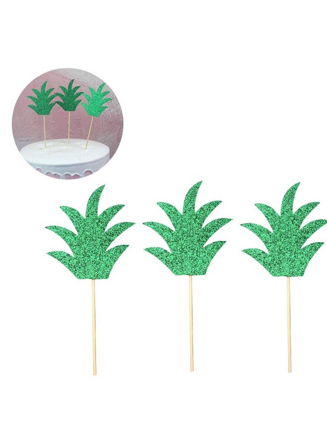 Toyvian Toyvian Pineapple Leaf Cake Toppers Fruit Dessert Picks Cupcake Decoration Toppers, 30 Pieces  - Image 3