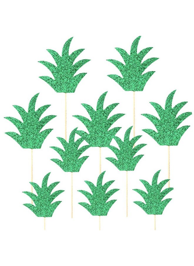 Toyvian Toyvian Pineapple Leaf Cake Toppers Fruit Dessert Picks Cupcake Decoration Toppers, 30 Pieces  - Image 1