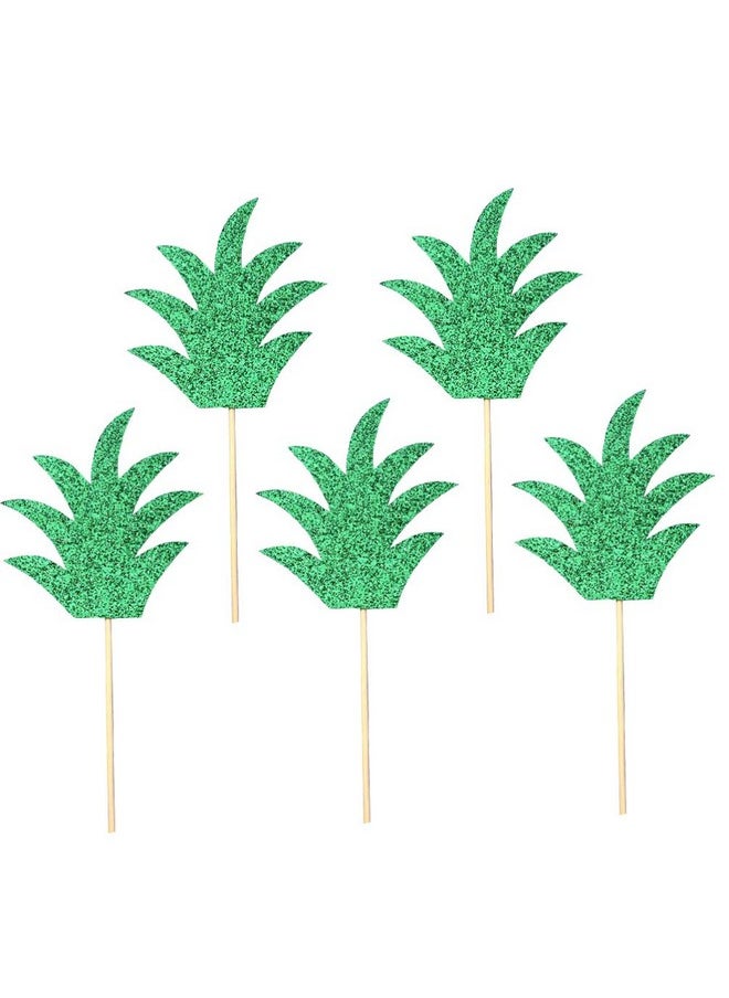 Toyvian Toyvian Pineapple Leaf Cake Toppers Fruit Dessert Picks Cupcake Decoration Toppers, 30 Pieces  - Image 2