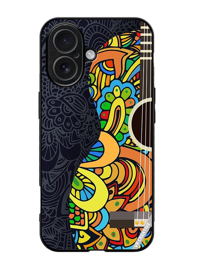 Protective Case Cover For Apple iPhone 17 Colorful Guitar Design Multicolour
