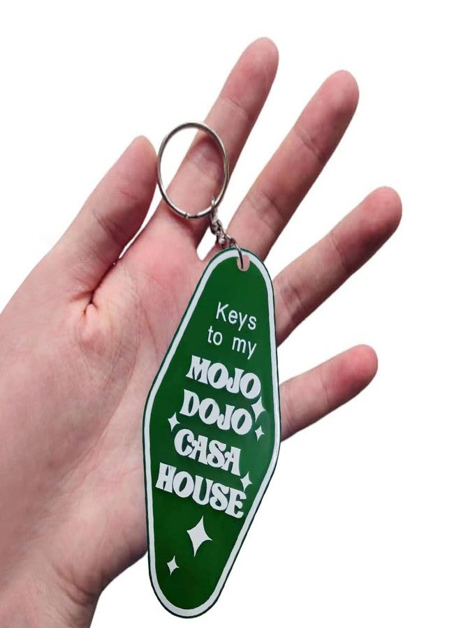 iMagitek Keys to My MOJO DOJO CASA House Keychain Hotel Keychain Gag Gifts Novelty (Green) - Image 3