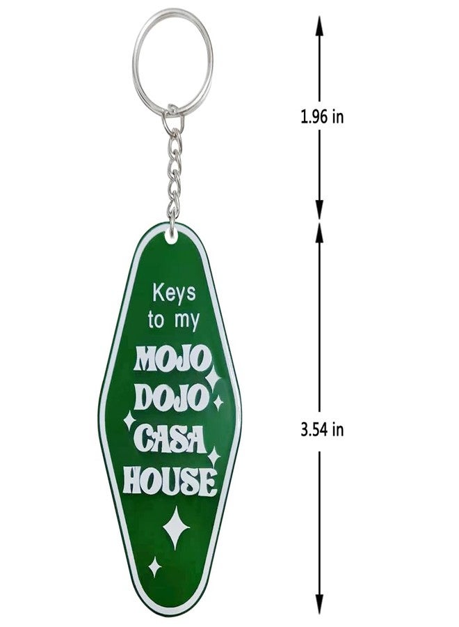iMagitek Keys to My MOJO DOJO CASA House Keychain Hotel Keychain Gag Gifts Novelty (Green) - Image 2