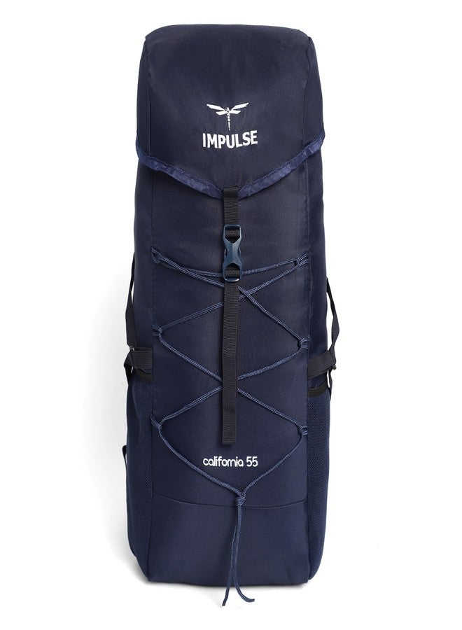 Impulse Rucksack Bags 55 Litres Travel Bag For Men Tourist Bag For Travel 3 Compartment Backpack For Hiking Trekking Bag For Men Camping California 55 With 1 Year Warranty, Blue - Image 1