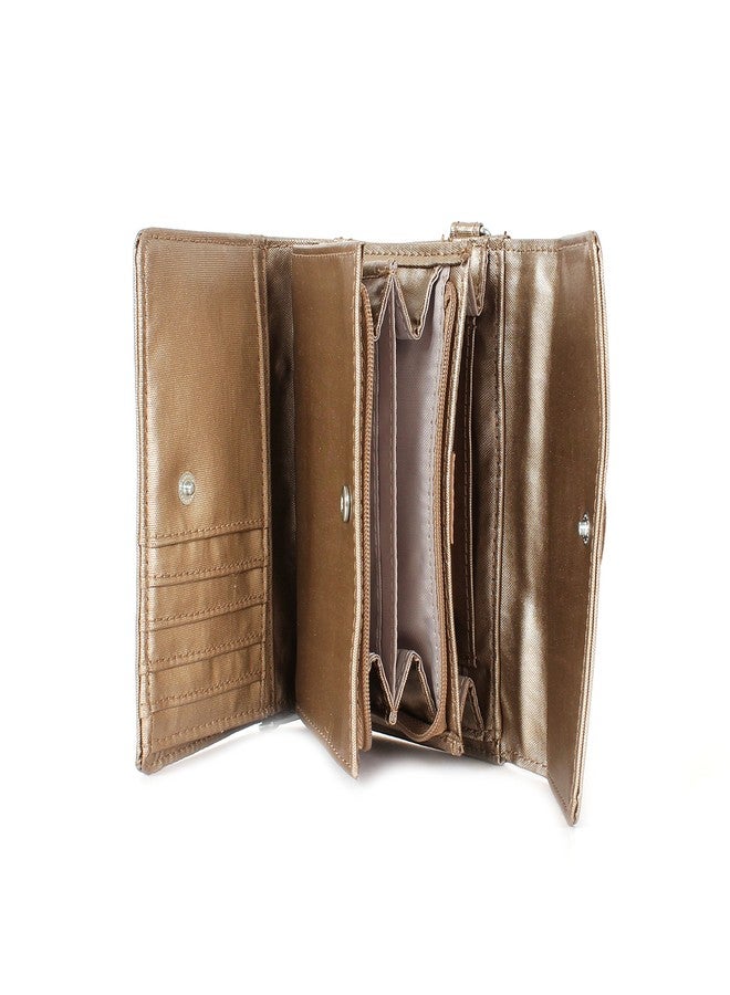 KIPLING KIPLING Kipling Pixi GM Medium Wallet, Golden Rod Metallic - Image 3