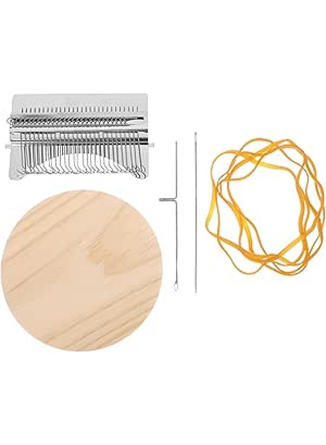 Wooden Weaving Machine For DIY Crafts Hand Knitting Frame For Beginners Desktop Weaving Tool - Image 1