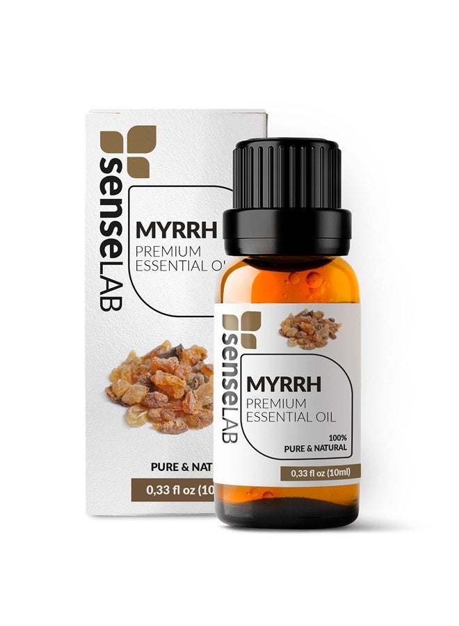 SenseLAB Myrrh Essential Oil - 100% Pure Extract Myrrh Oil - Therapeutic Grade Essential Oils - Myrrh Essential Oil Organic for Meditation and Introspection - Skin Care Oil - Aceite de Mirra (10 ml) - Image 1