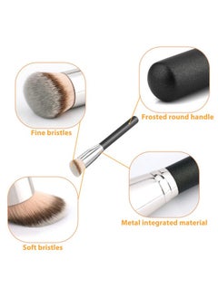 Yoseng Foundation Brush For Liquid Makeuppremium Synthetic Angled Kabuki Blending Makeup Brush Perfect For Any Lookfor Blending Liquidbuffingcreamsculptingmineral Makeup（Two Models）  - Image 3