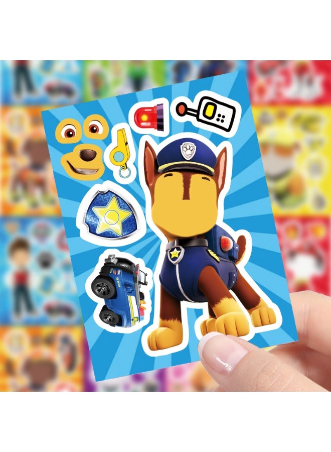 general Children's Cartoon Parent-Child Interactive Educational Puzzle Scrapbook DIY Stickers - 8pcs - Image 4