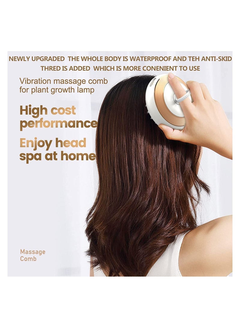 Generic Scalp Oil Applicator，Electric Scalp Applicator Comb Scalp Massage Hair Growth Portable and Waterproof Handheld Vibrating Massager Comb，for Head Stress Relax Daily Hair Care - Image 4