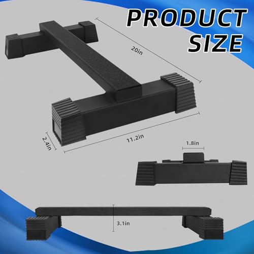 powerfeng Steel Calf Raise Bar: Standing Calf Raise Machine - Calf Stretching Squat Foot Leg Stretch Block - Image 4