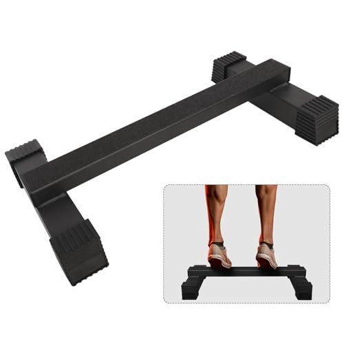 powerfeng Steel Calf Raise Bar: Standing Calf Raise Machine - Calf Stretching Squat Foot Leg Stretch Block - Image 1