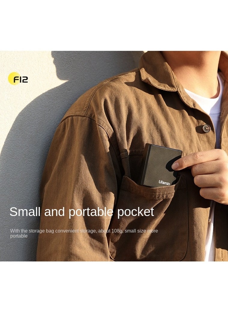 Generic Portable F12Mini Camera Hot Shoe Flashlight – Retro Mini External Light with Automatic & Manual Modes, Compact 108g Design, 5600K Color Temperature, Type-C Charging, 1200mAh Battery, 1/250s Flash Rate  - Image 3