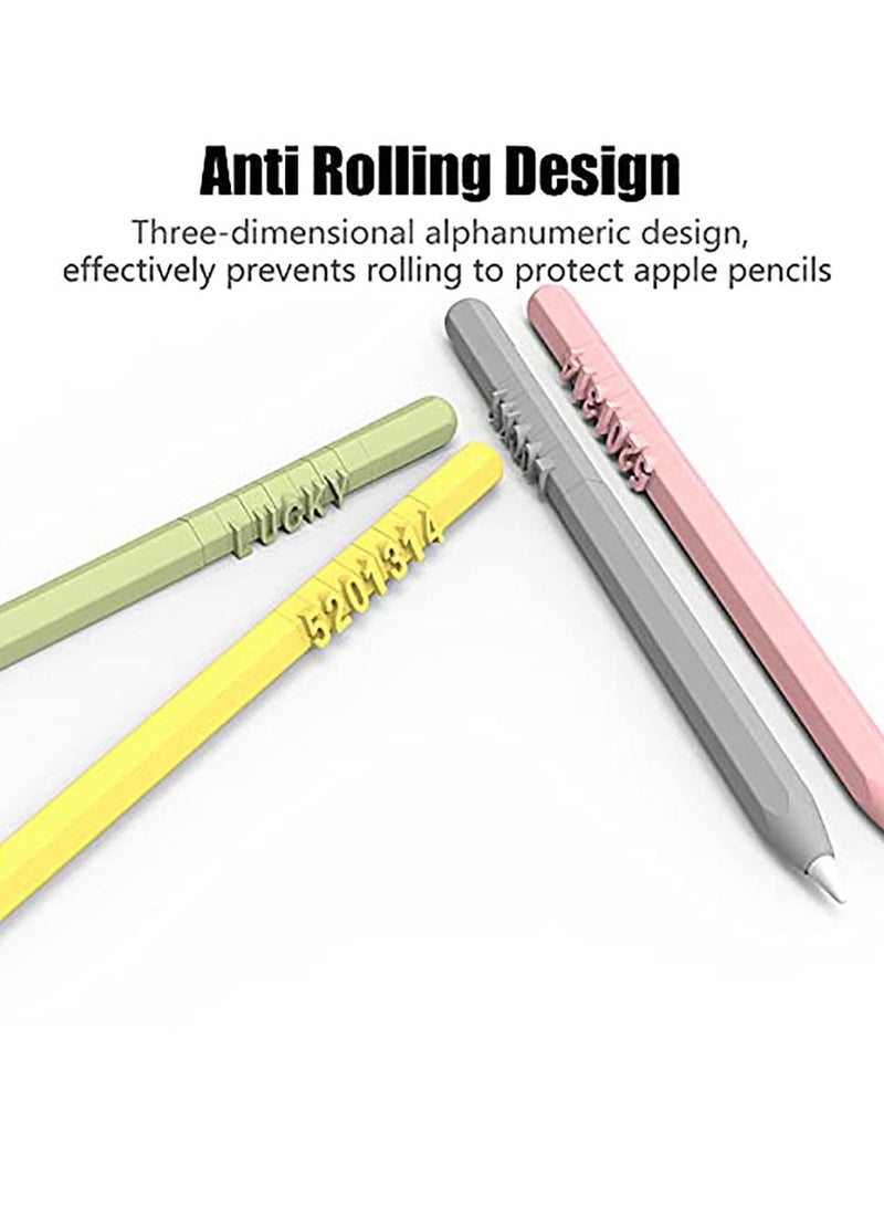 Captaintech DIY Silicone Case for Apple Pencil, 2nd Generation Holder Sleeve Skin Cover Accessories Kit for iPad Pro 11 12.9 inches, Cute Soft Grip Pouch Cap Holder, and 5 Protective Nib Covers (Pink) - Image 5