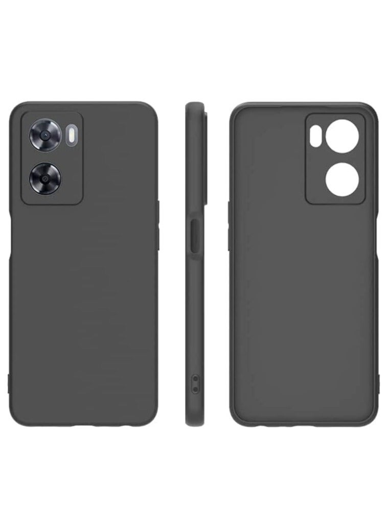 OnePlus Nord N20 SE Case, Thin TPU Cover with Camera Protection Anti-Scratch Slim Fit Flexible Phone Case for OnePlus Nord N20 SE Black - Image 2