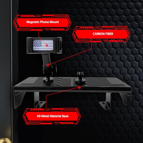 WXRYLYN 2026 2025 Tacoma Phone Mount for 2024 2025 2026 Toyota Tacoma Metal Platform Phone Mount 2024 Tacoma Dash Cell Phone Holder (Only for 14Inch Screen/No Drill Installation) - Image 3