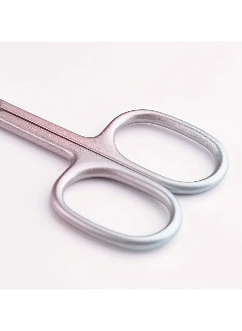 Ucanbe 1PC Ambidextrous Cuticle Scissors, Hypoallergenic Stainless Steel Precision Cuticle Trimmer for Men and Women - Coral Pink Multifunctional Beauty Tool  - Image 4