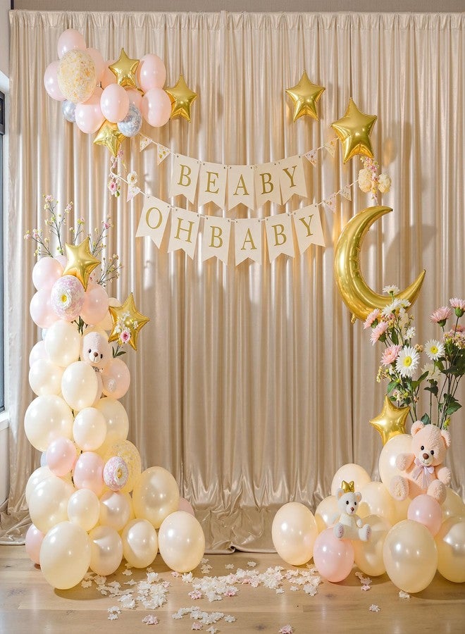 Htper 10x10 ft Champagne Sequin Backdrop Curtain Panels for Parties, Wrinkle Free Glitter Photo Backdrop Drapes 2 Panels 5x10FT Shimmer Back Drop Cloth for Wedding Birthday Christmas Photography Background - Image 3