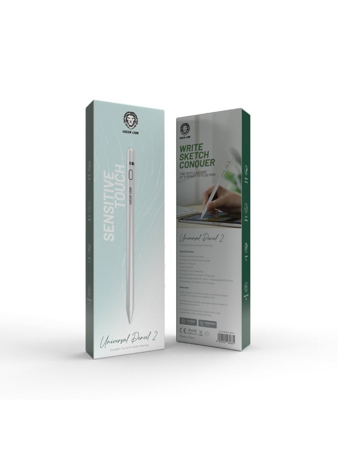 Green Lion Universal Pencil 2 - White - Image 1