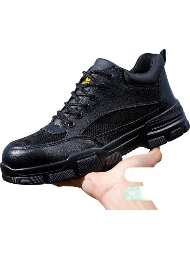 JUNBU Men'S Steel Toe Safety Shoes Anti-Smashing Anti-Piercing Wear-Resistant Lightweight Soft Bottom Construction Site Safety Work Shoes F009 43 - Image 1