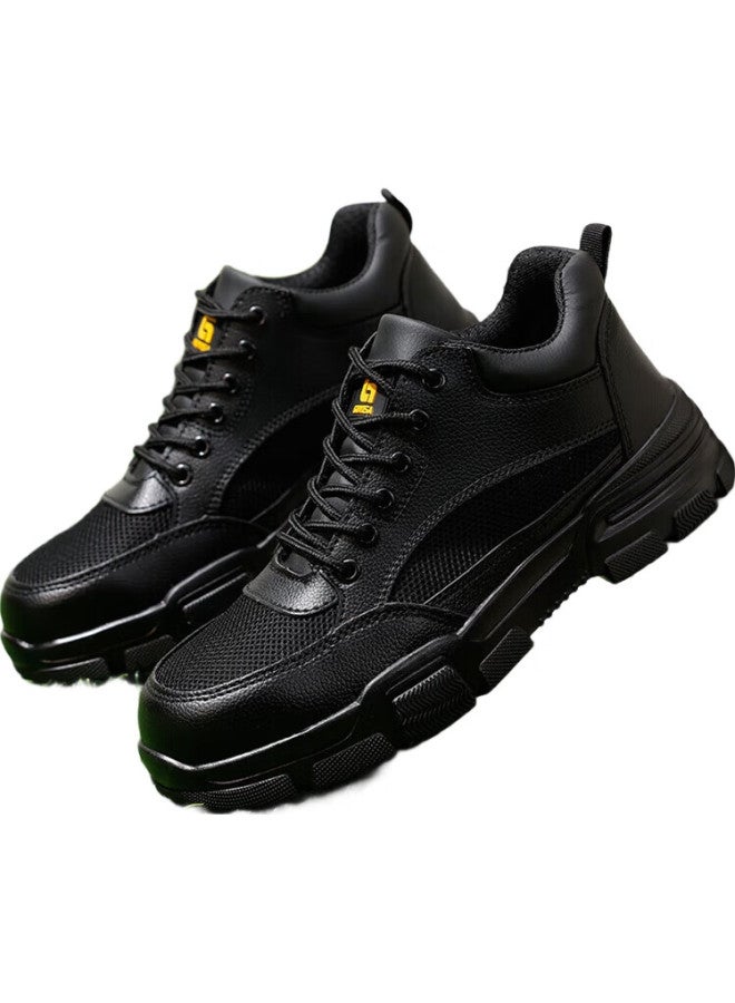 JUNBU Men'S Steel Toe Safety Shoes Anti-Smashing Anti-Piercing Wear-Resistant Lightweight Soft Bottom Construction Site Safety Work Shoes F009 43 - Image 2