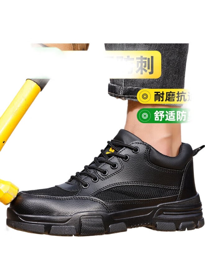 JUNBU Men'S Steel Toe Safety Shoes Anti-Smashing Anti-Piercing Wear-Resistant Lightweight Soft Bottom Construction Site Safety Work Shoes F009 43 - Image 3