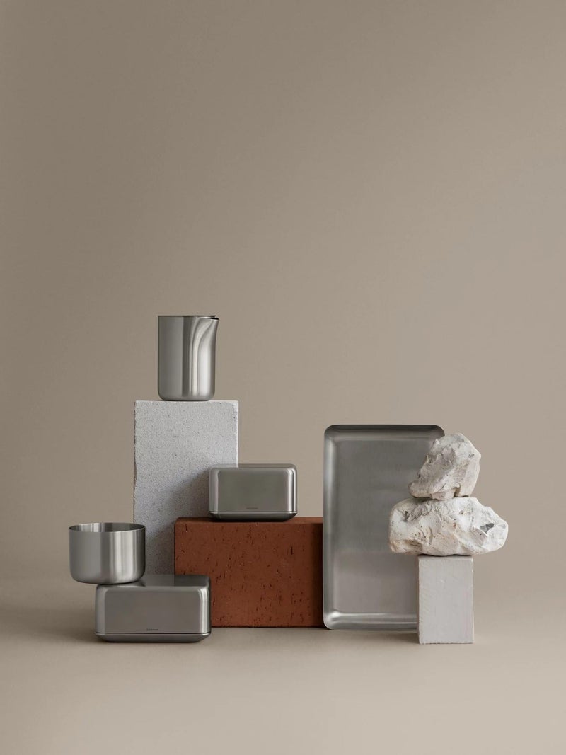 Blomus Basic Stainless Steel Butter Dish, Medium - Image 2