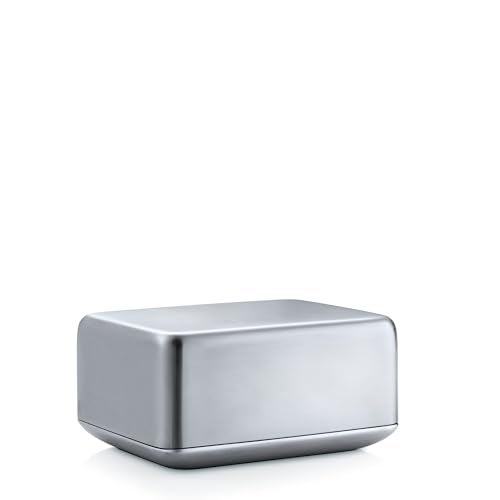 Blomus Basic Stainless Steel Butter Dish, Medium - Image 1