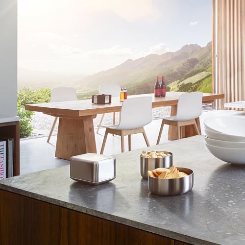 Blomus Basic Stainless Steel Butter Dish, Medium - Image 4