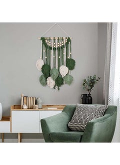 Macrame feather Wall Hanging Boho Leaves Macrame Tapestry Wall Decor Handmade Green - pzsku/ZD957981FCBBD0A116CA5Z/45/_/1716807418/46255183-f44c-4840-b12d-bf87a23891ed