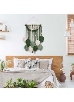 Macrame feather Wall Hanging Boho Leaves Macrame Tapestry Wall Decor Handmade Green - pzsku/ZD957981FCBBD0A116CA5Z/45/_/1716807424/8bf4cf79-5858-4b3d-958e-3412883bd9a6