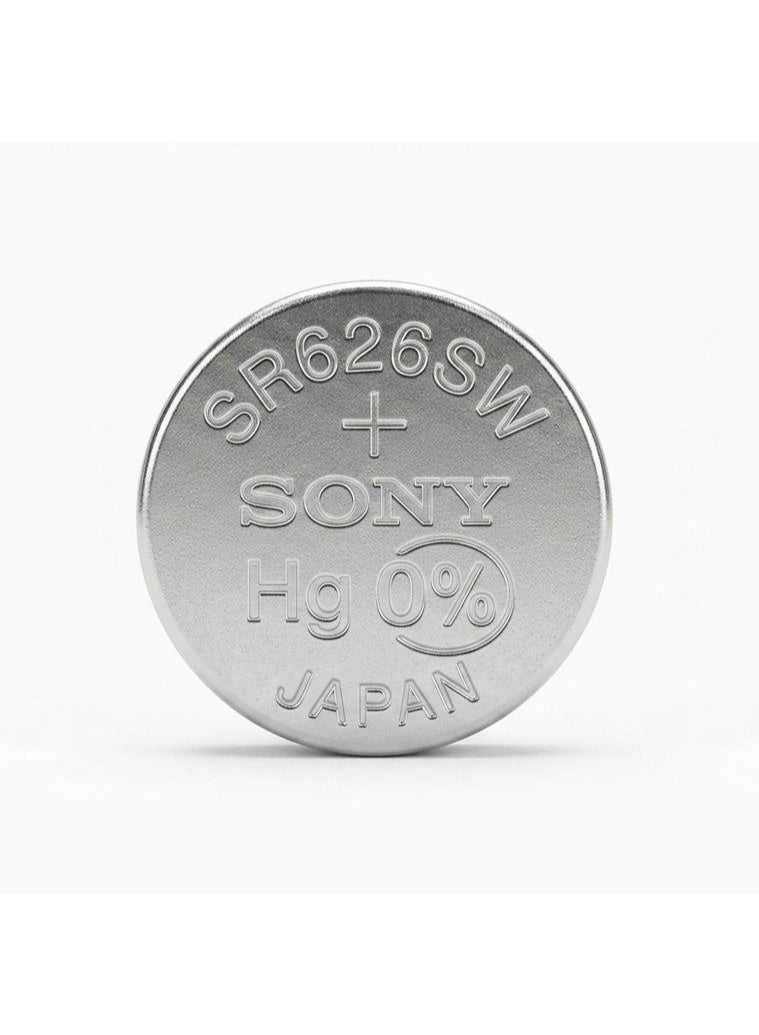 Sony Japan SR626SW / 377 Button Cell Watch Battery 1.55V - 5 Pieces - Image 2