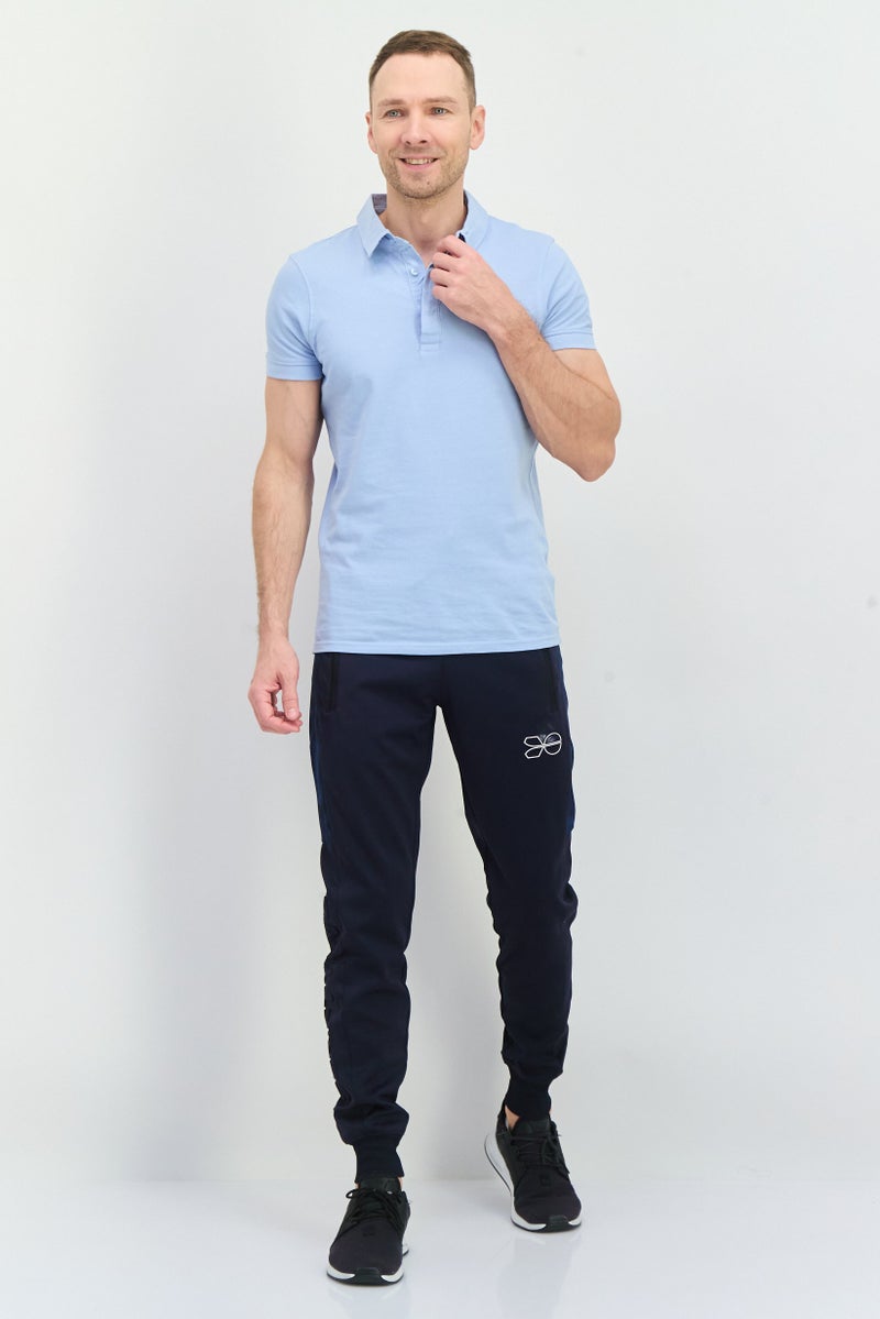 CROSSHATCH Men Sportswear Fit Training Track Pants, Navy - Image 3