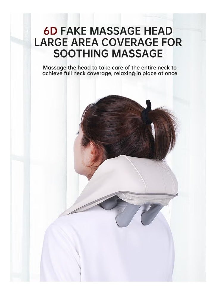 Halamine Neck Massager，Shiatsu Back Neck Shoulder Massager Heated Massager For Neck, Back,Shoulder,Foot And Leg Muscle Pain Relief For Home Office And Car Use - Image 2