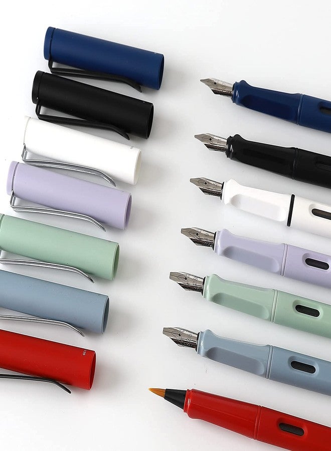 GC QUILL Calligraphy Fountain Pen Set- 7 with Different Nibs and 40 Ink Cartridges for Beginners- MU-09 - Image 3