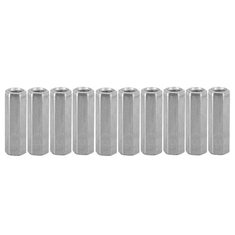 10pcs M8 Long Rod Nut Hex Hexagonal Sleeve Nut Standoff Threaded Fasteners (M8*40) - Image 1