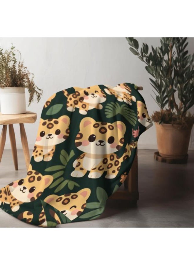 عام بطانية رقيقة من الفانيلا الكرتونية للأطفال والرضع (دافئة ومريحة، ومناسبة للنوم والألعاب) 70 سم * 100 سم - Image 5