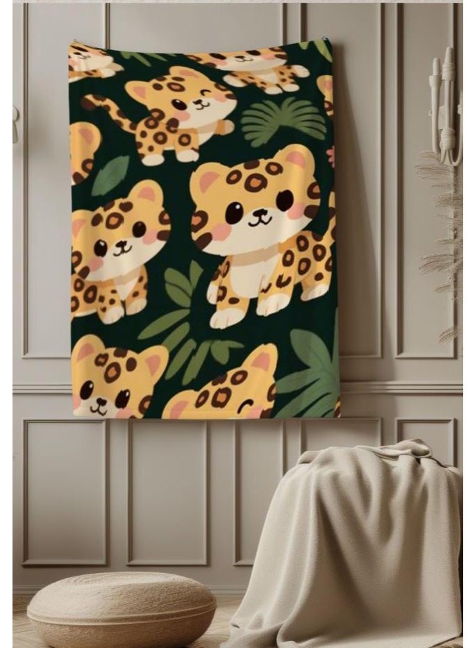 عام بطانية رقيقة من الفانيلا الكرتونية للأطفال والرضع (دافئة ومريحة، ومناسبة للنوم والألعاب) 70 سم * 100 سم - Image 1