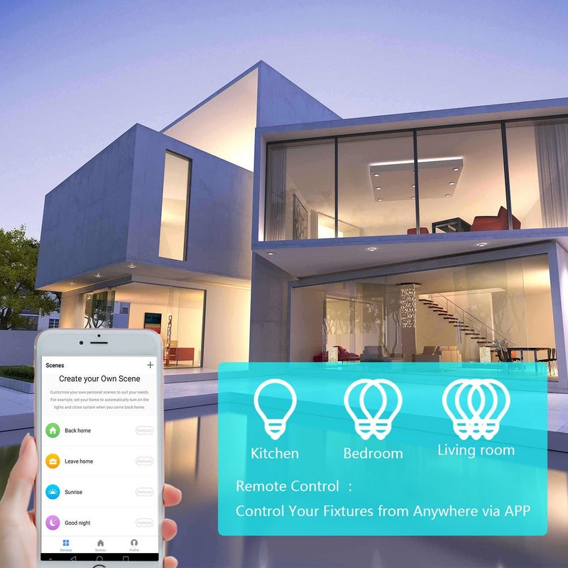 Lesim Smart Light Switch, WiFi Switch Touch Wall Switch 1 Gang, Compatible with Alexa Google Home - Image 4