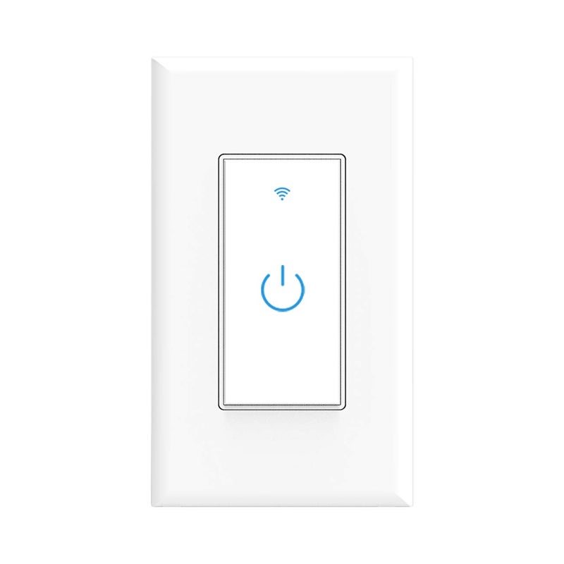 Lesim Smart Light Switch, WiFi Switch Touch Wall Switch 1 Gang, Compatible with Alexa Google Home - Image 1