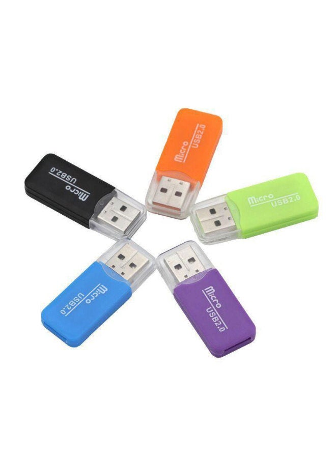 Card Reader TF Card/MICROSD Card/Mobile Phone Memory Card Converter U Disk High Speed 2.0 Multifunctional SLR-Color:[green 5]-Capacity:Default Item  - Image 5