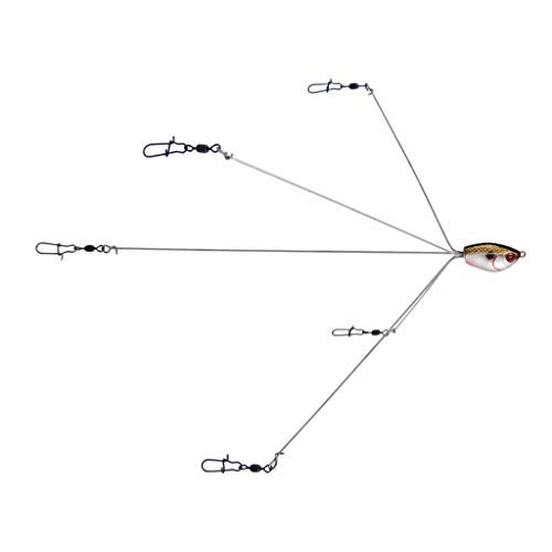 Yum Lures Yumbrella Ultralight Multi-Lure 5 Wire Rig, Tennessee Shad - Image 2