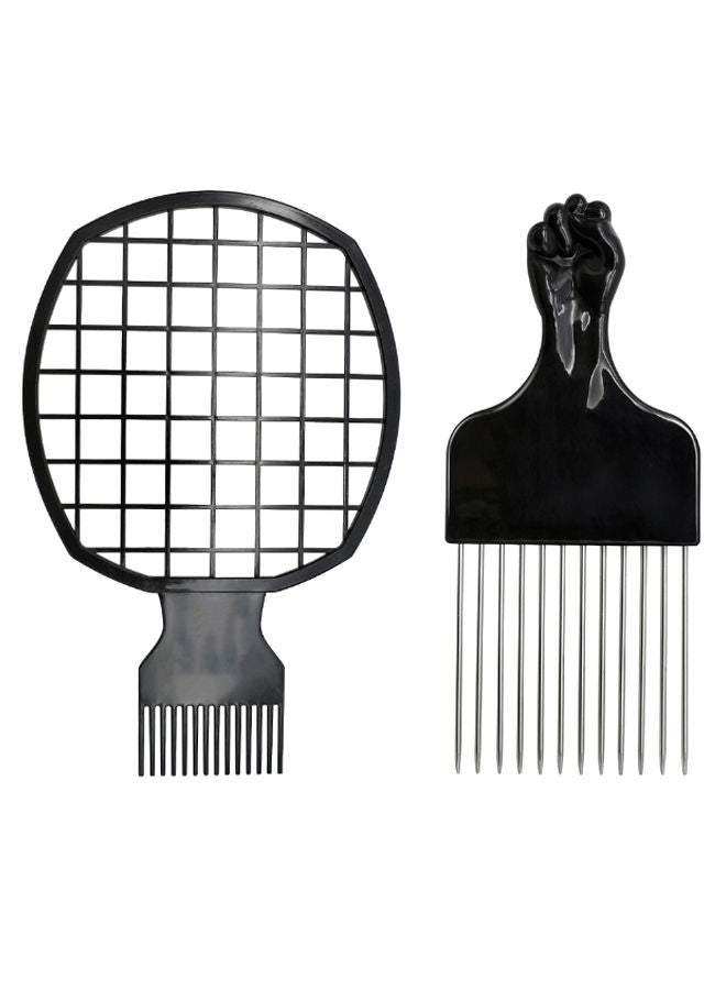 NIBEMINENT Afro Comb Curly Hair Dirty Braid Set