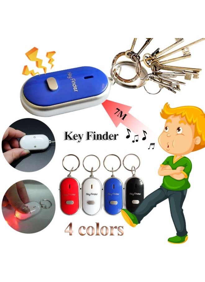 Generic - Mini LED Whistle Key Finder Flashing Beeping Remote Lost Keyfinder Locator Keyring for children(red) - Image 1