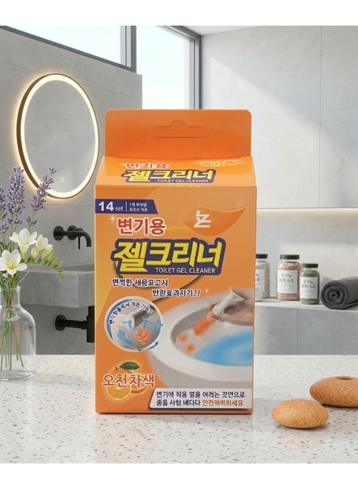 حقنة معطر جيل لقاعدة الحمام برائحة البرتقال - Image 4